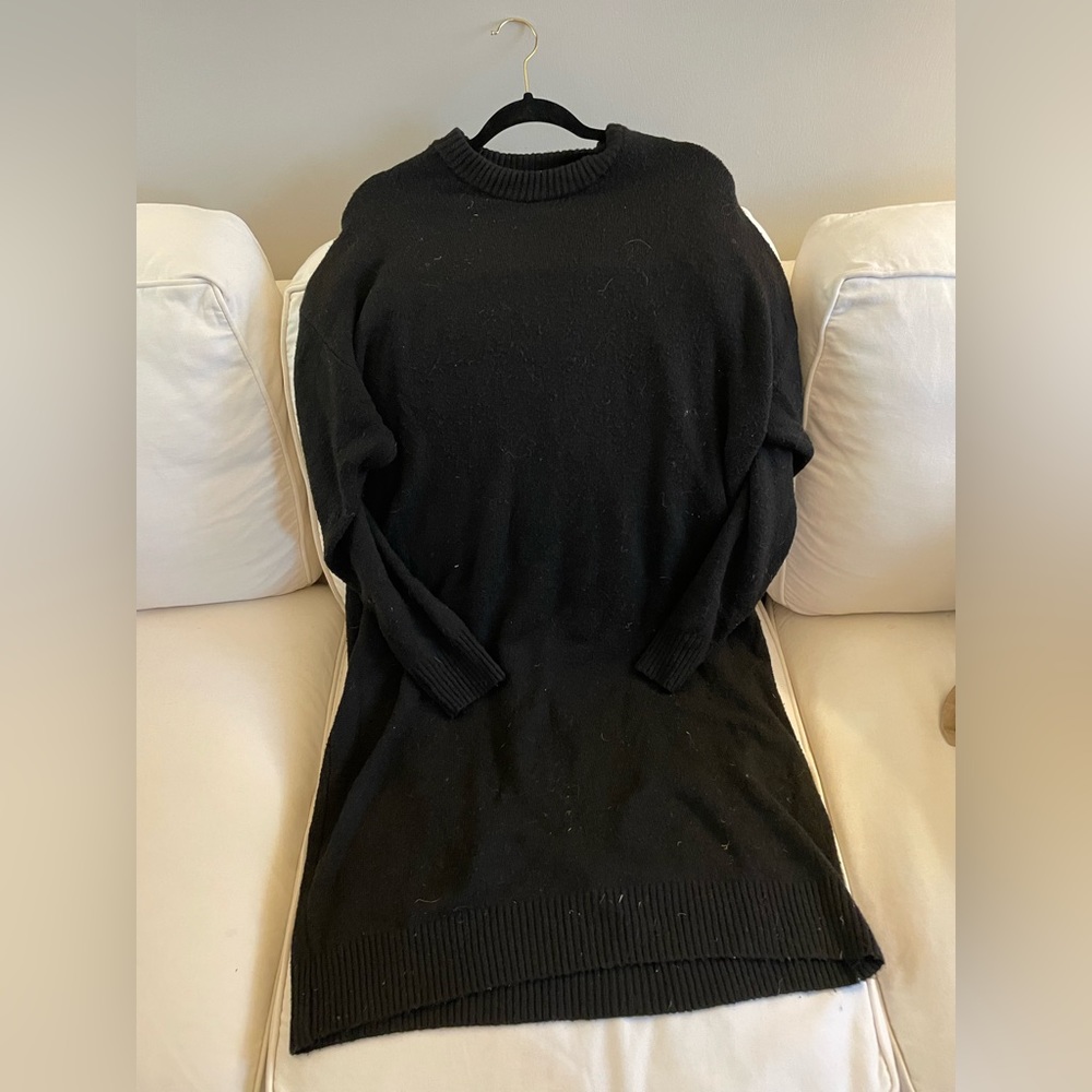 Double Zero Black Sweaterdress Size Large